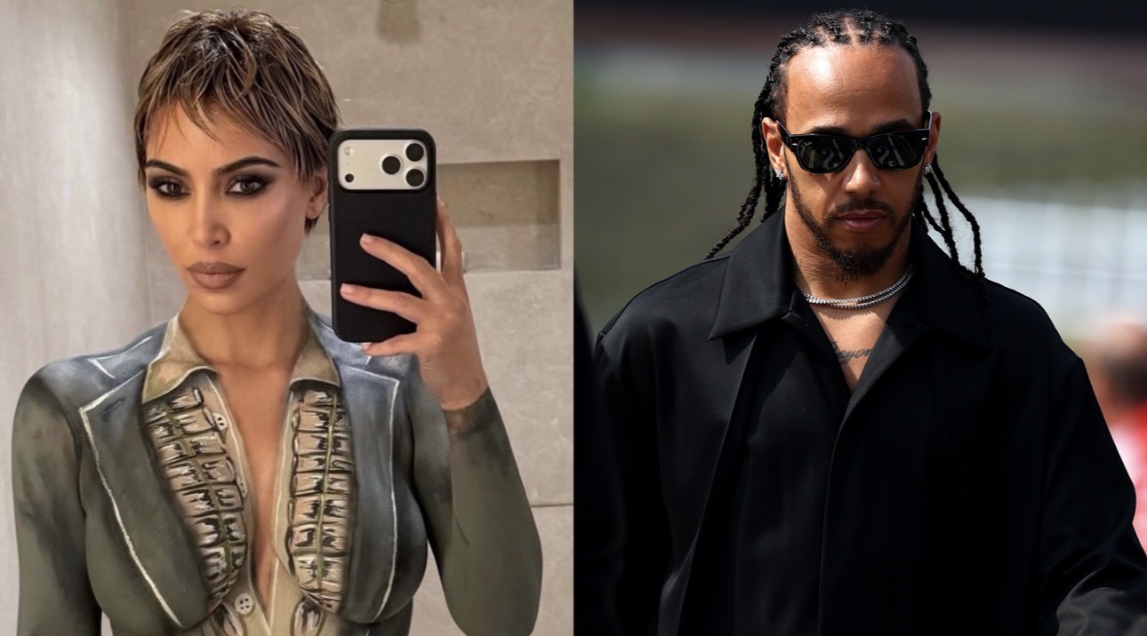 Kim Kardashian and Lewis Hamilton