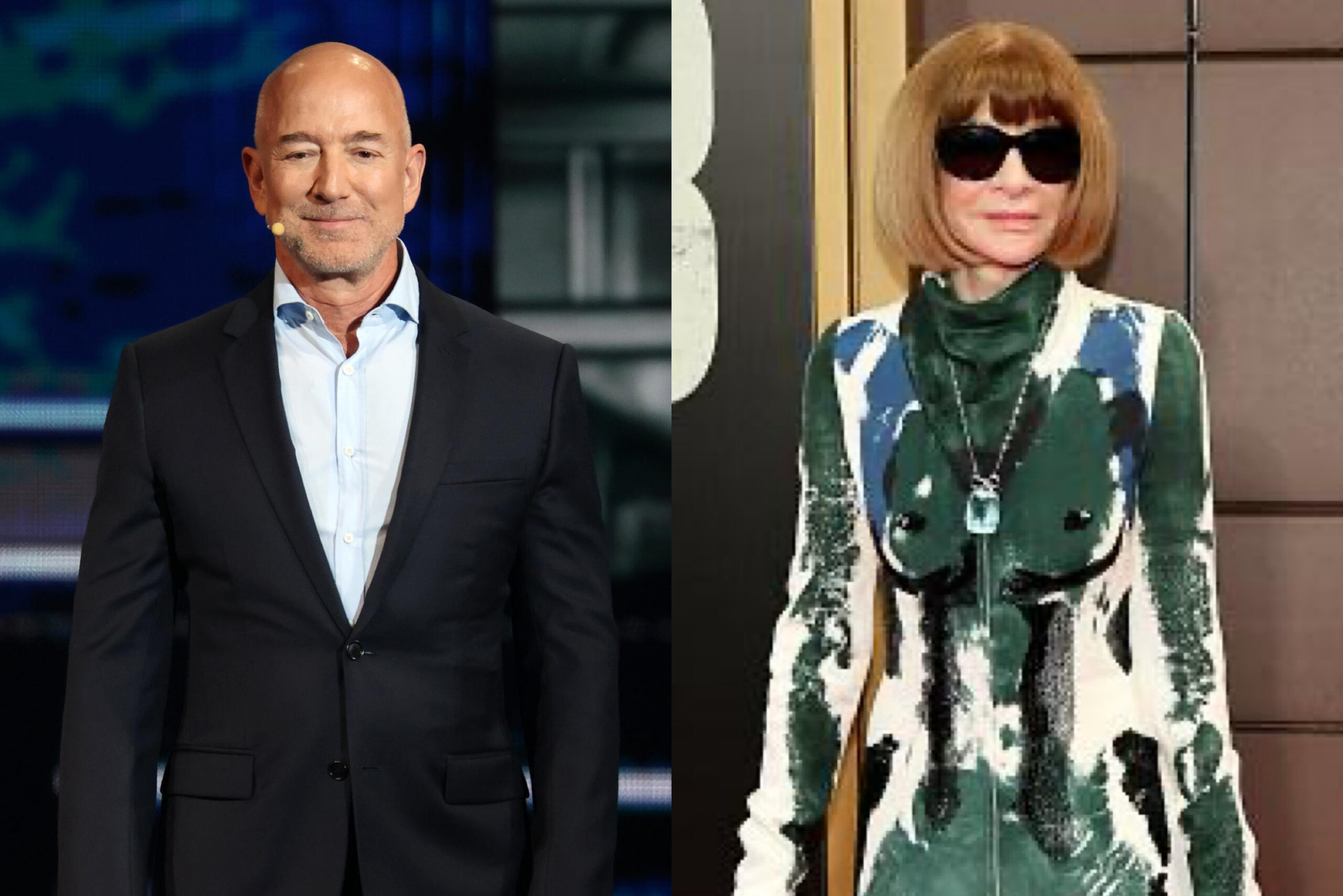 Jeff Bezos and Anna Wintour