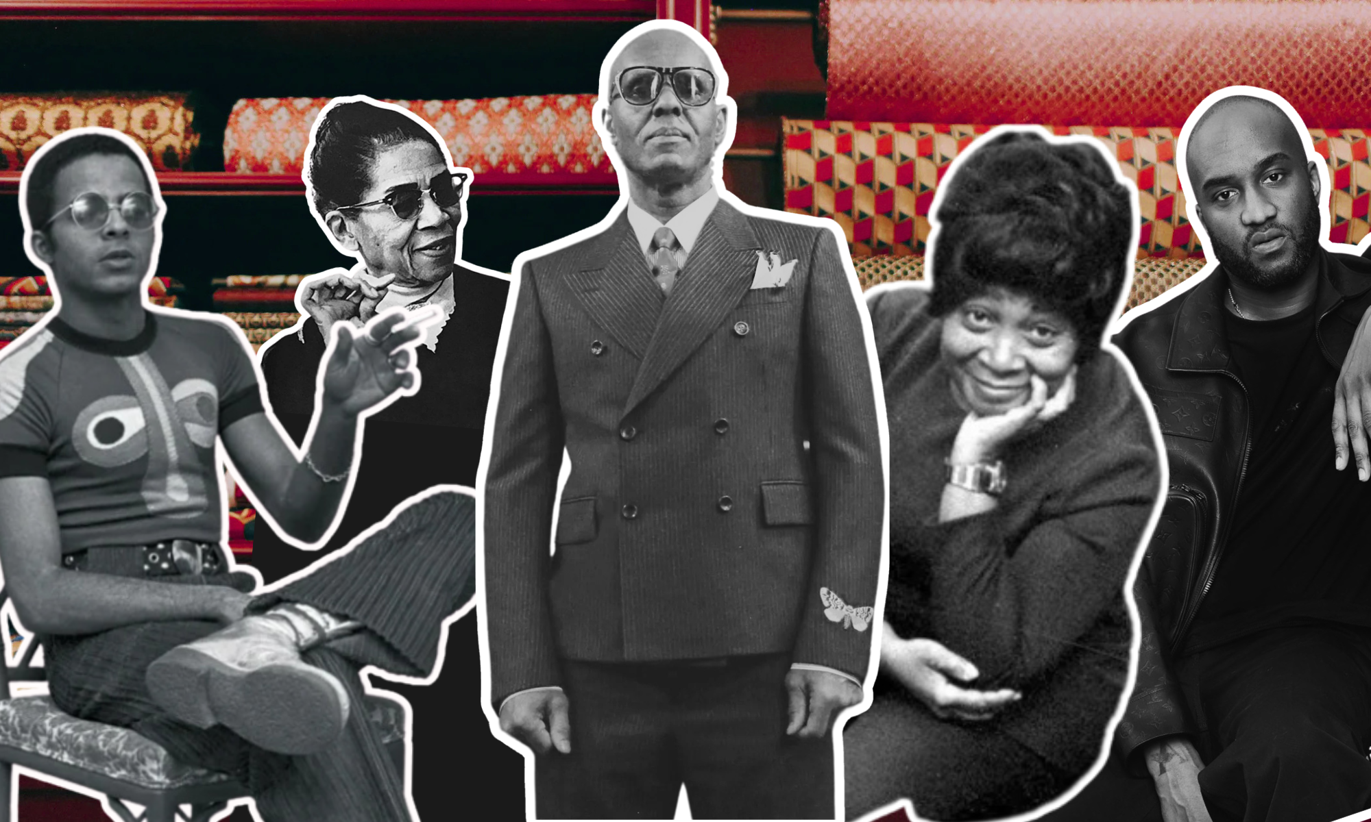 Black fashion designers: Ann Lowe, Dapper Dan, Zelda Wynn Valdez, Virgil Abloh, and Stephen Burrows