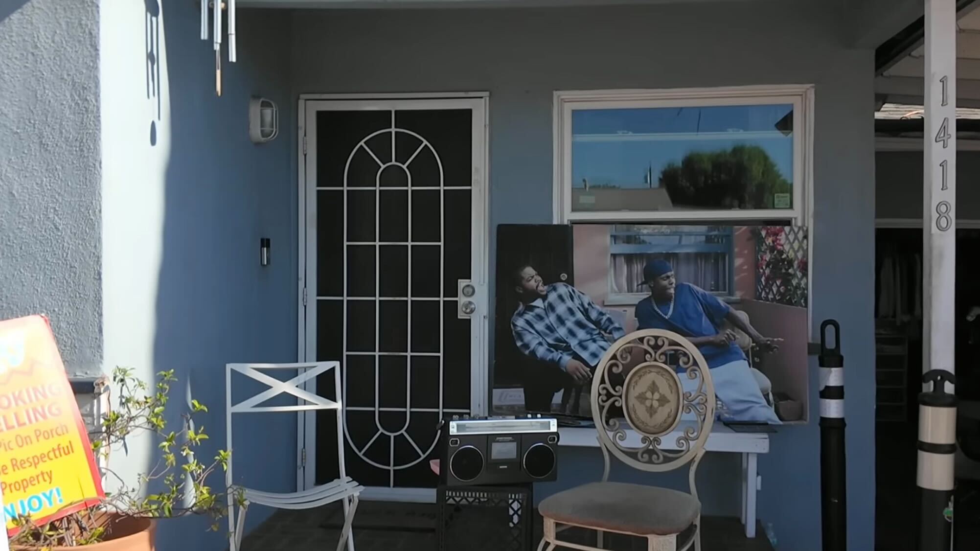 Current view of Craig Jones’ house from Friday, one of the film’s most famous filming locations in South Los Angeles.